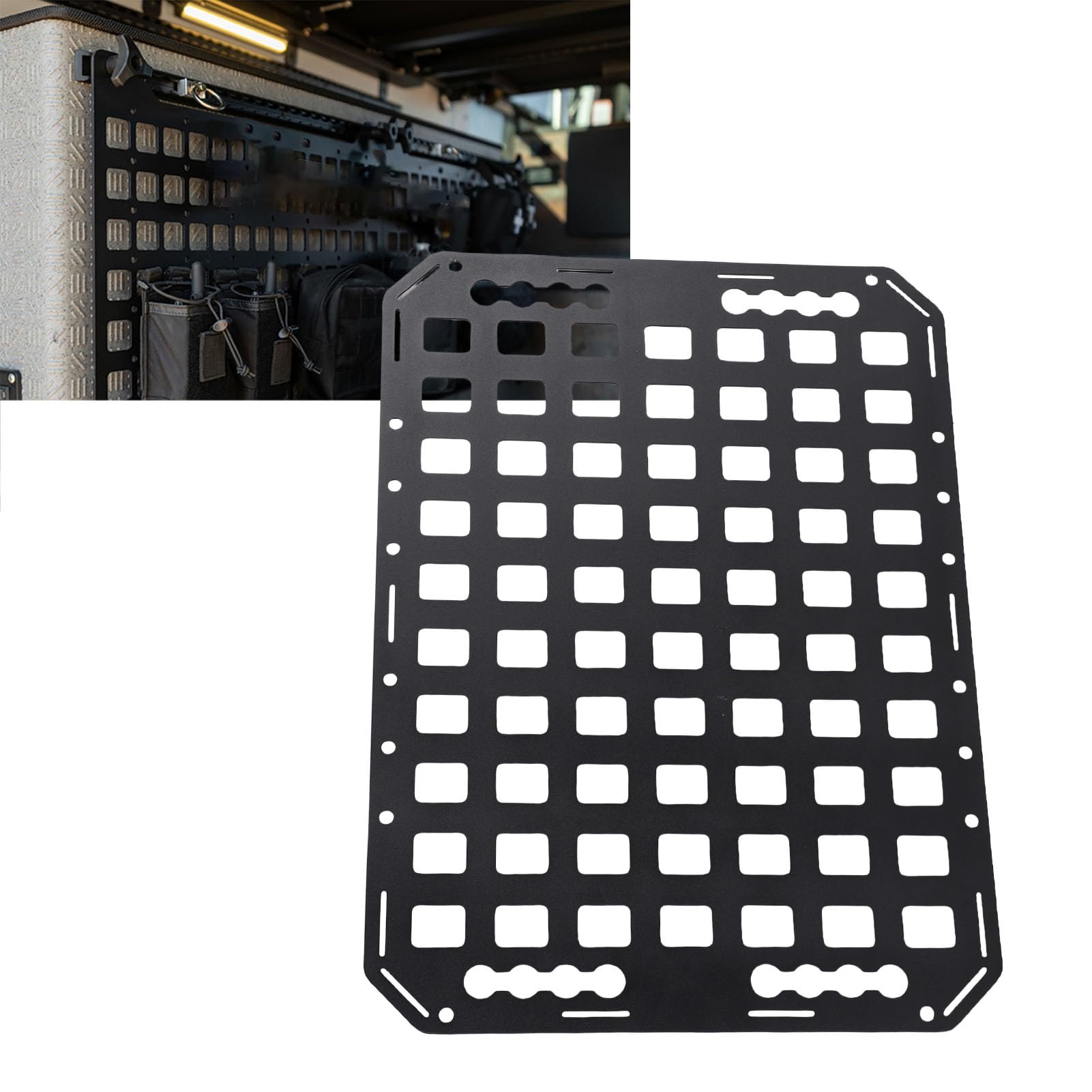 KIMISS Łóżko do Ciężarówki Panel Molle 533x390x2mm Wielofunkcyjne