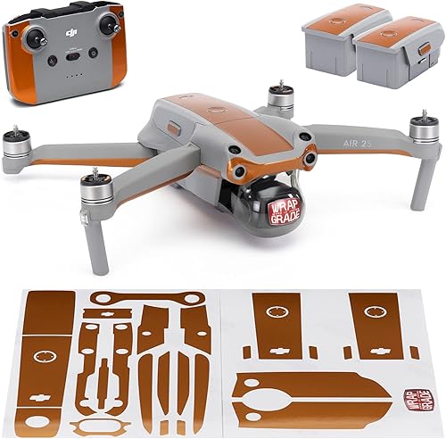 WRAPGRADE Piel compatible con DJI Air 2S  Color de acento B (Butterfly Copper)