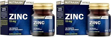Nutraxin Vitals Zinc 15 mg 100 Tablet Takviye Edici G da 2 paketi