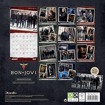Amazon | Official Bon Jovi 2025 Square Calendar | 輸入版