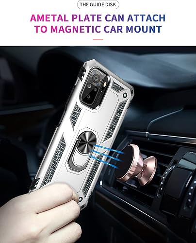 Miniatura 5 de Jielangxin Keji Funda para Xiaomi Redmi Note 10 4G, con soporte giratorio para Xiaomi Redmi Note 10S M2101K7BGRedmi Note 10 4G M2101K7AG M2101K7AI