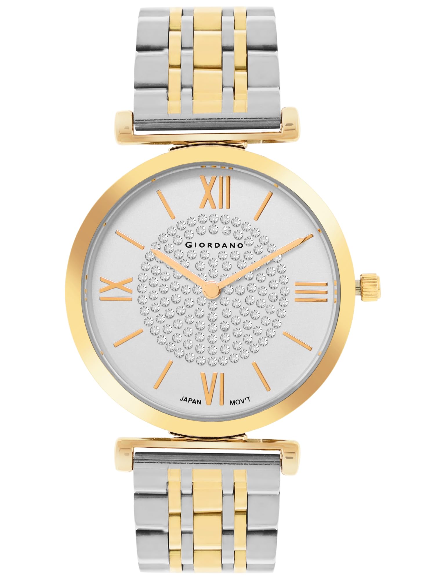 Giordano Analog Stylish Watch for Women Water Resistant Fashion Watch Round Shape with 2 Hand Mechanism Wrist Watch for Girls & Ladies to Compliment Your Look/Ideal Gift for Female - GZ-60063 (B0CCRWZ427) Amazon Price History, Amazon Price Tracker
