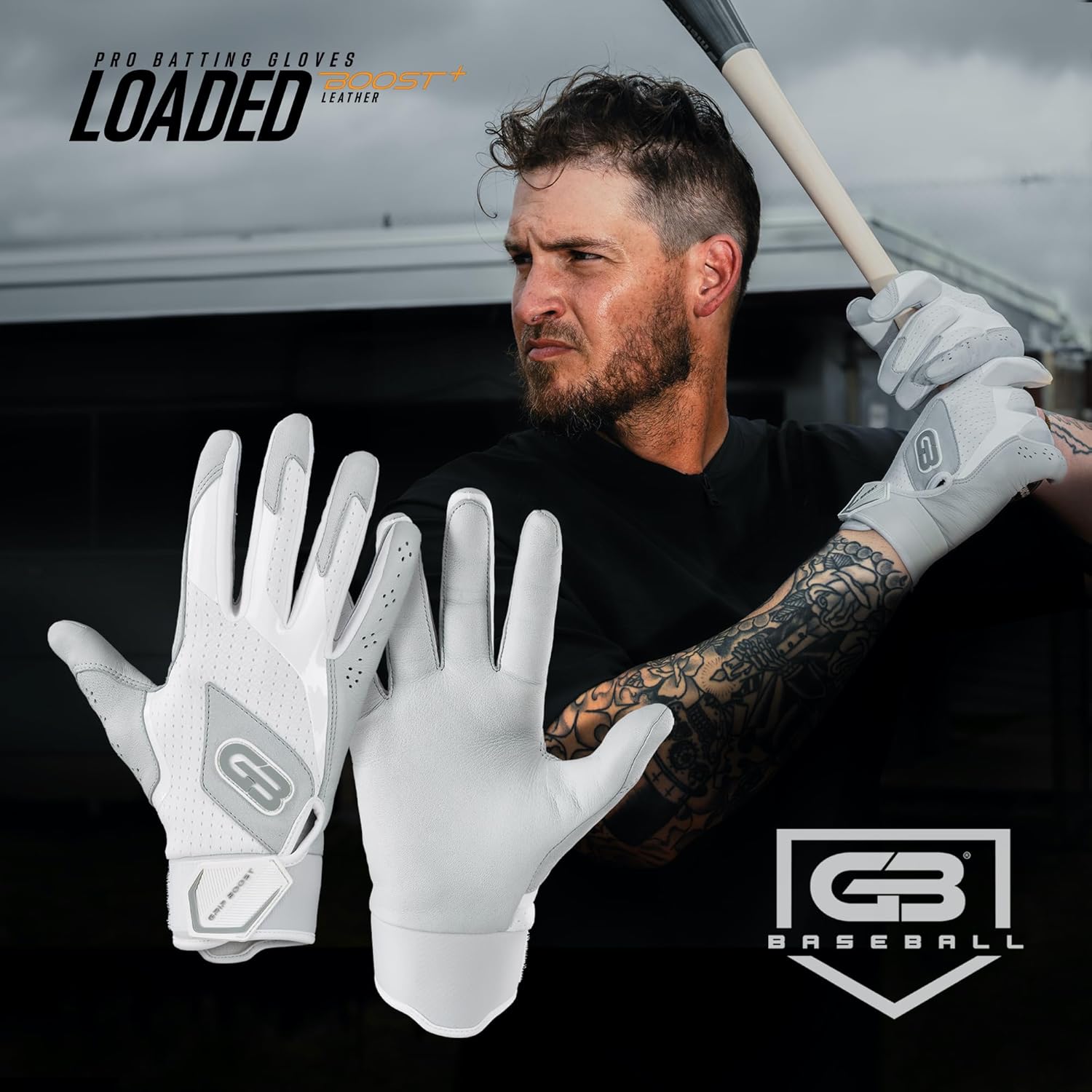 Grip Boost Baseball Batting Gloves with Boost Plus Leather – Adult and Youth Sizes for Men and Youth Players