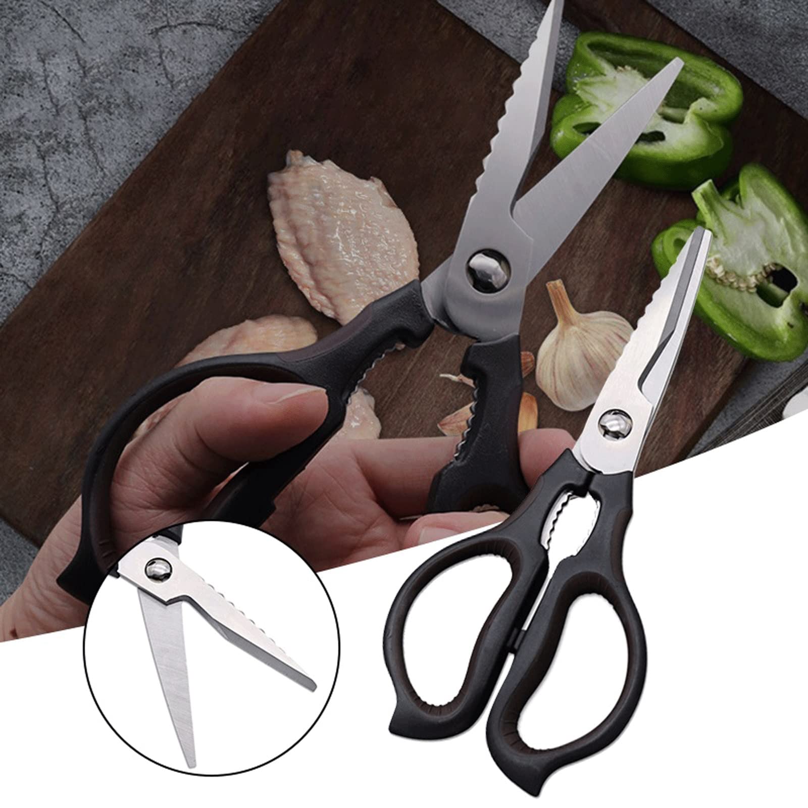 Forbici da cucina Forbici da cucina Forbici da cucina Multiuso in Acciaio inossidabile Forbici da cucina resistenti per alimenti, Carne e pesce