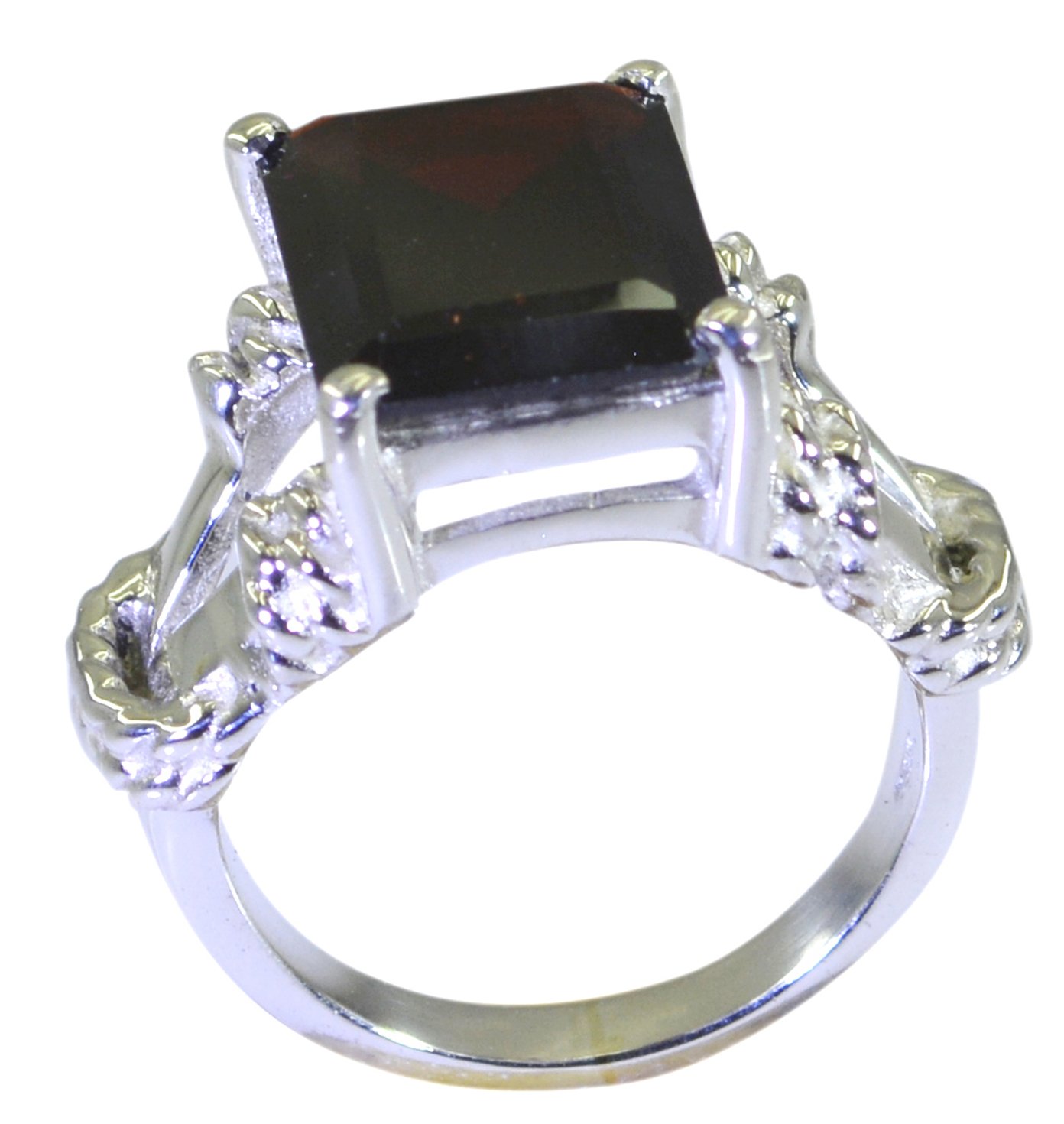 Bague argent et grenat véritable, le cadeau d'anniversaire idéal - 7