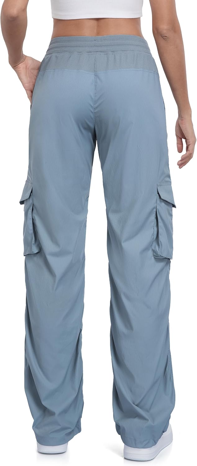 Tapata Womens 28/31/34 Inseam Lightweight Cargo Dance Studio Pants Ruched Petite/Regular/Tall Joggers for Workout Casual - Image 9