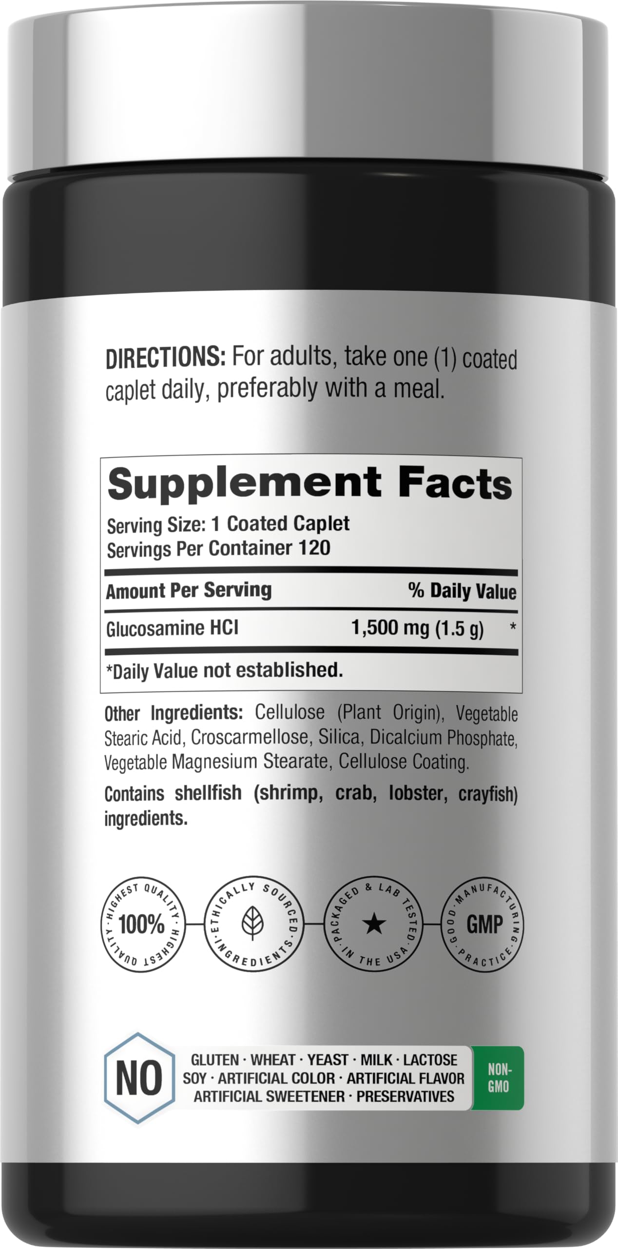 Horbäach Glucosamine HCL | 1500mg | 120 Caplets — Amazon image 2