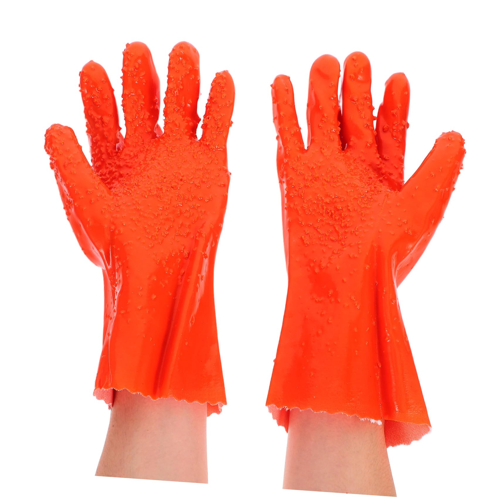 6 Paare PVC Handschuhe für Männer und Frauen Wasserdichte Arbeitshandschuhe für Gartenarbeit Sanitär und Rutschfeste und Langlebige Handschuhe für Winter und Outdoor Einsätze