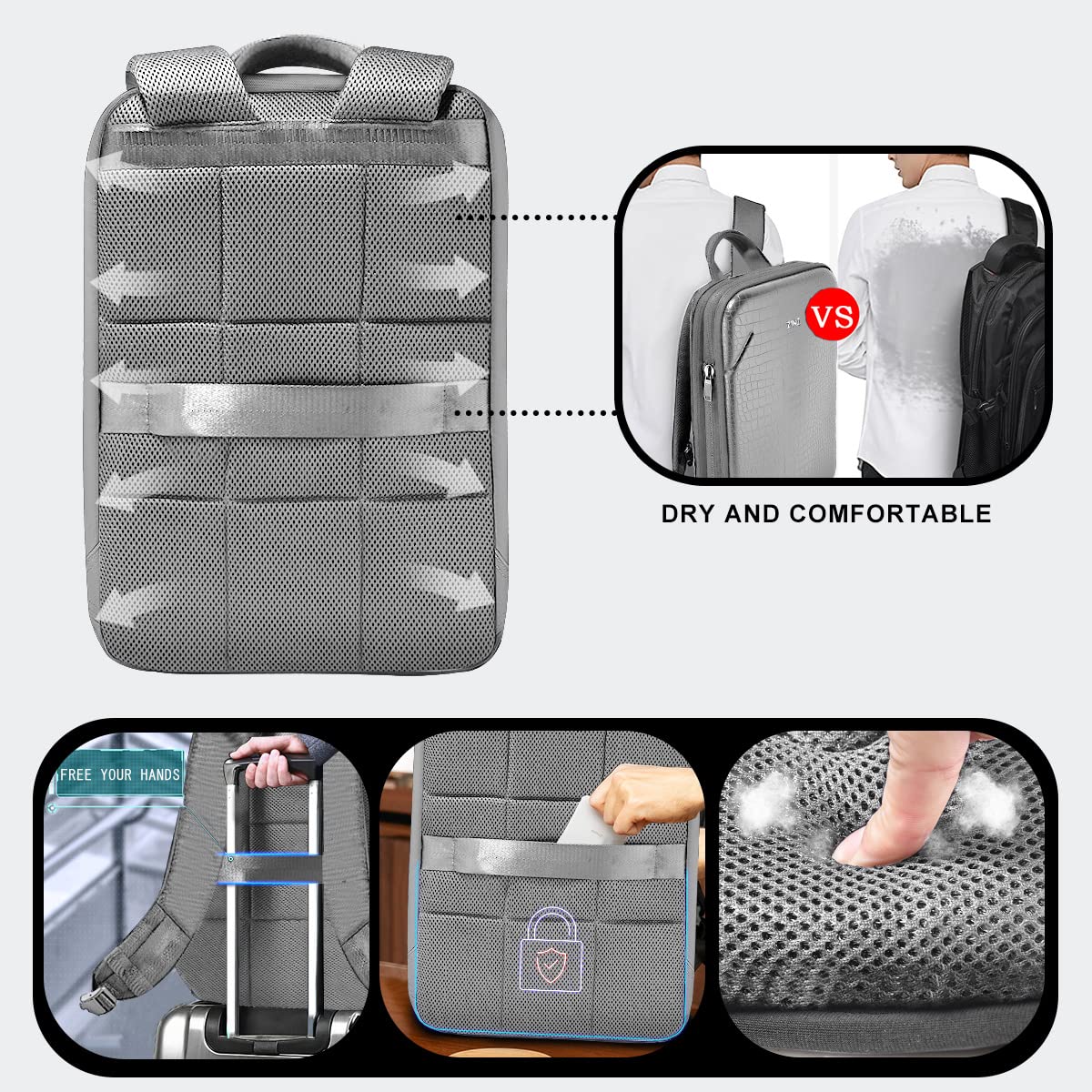 ZINZ 76 Zoll Ultradicker Schultergurt mit festem Polster, mit atmungsaktivem Kissen und Zwei ausgewogenen verstellbaren Schnallen für Laptop-Tasche,Umhängetasche usw,Blaugoldener Jacquard