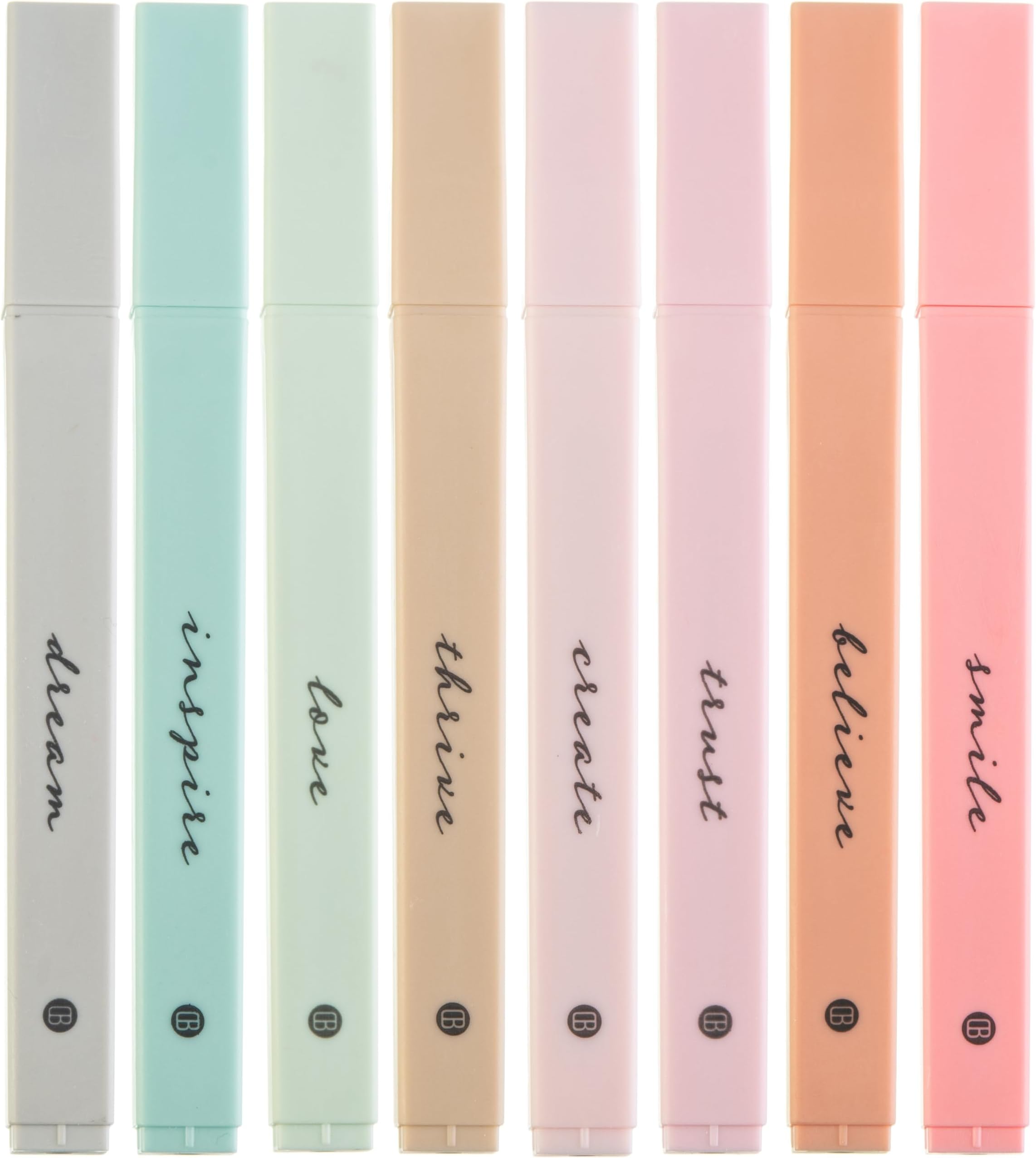 DIVERSEBEE Bible Highlighters with Soft Chisel Tip, No Bleed (Boho)