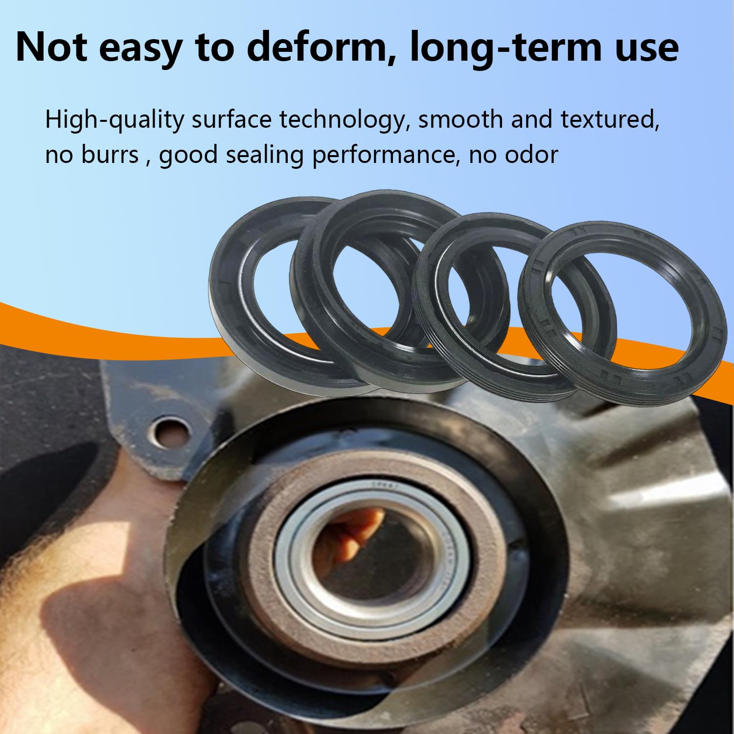 Front/Rear Wheel Bearing Seal Kit Compatible with Arctic Cat 250 300 375 400 454 500 650 V-2 Replace 0423-034 0402-275-2 Sets
