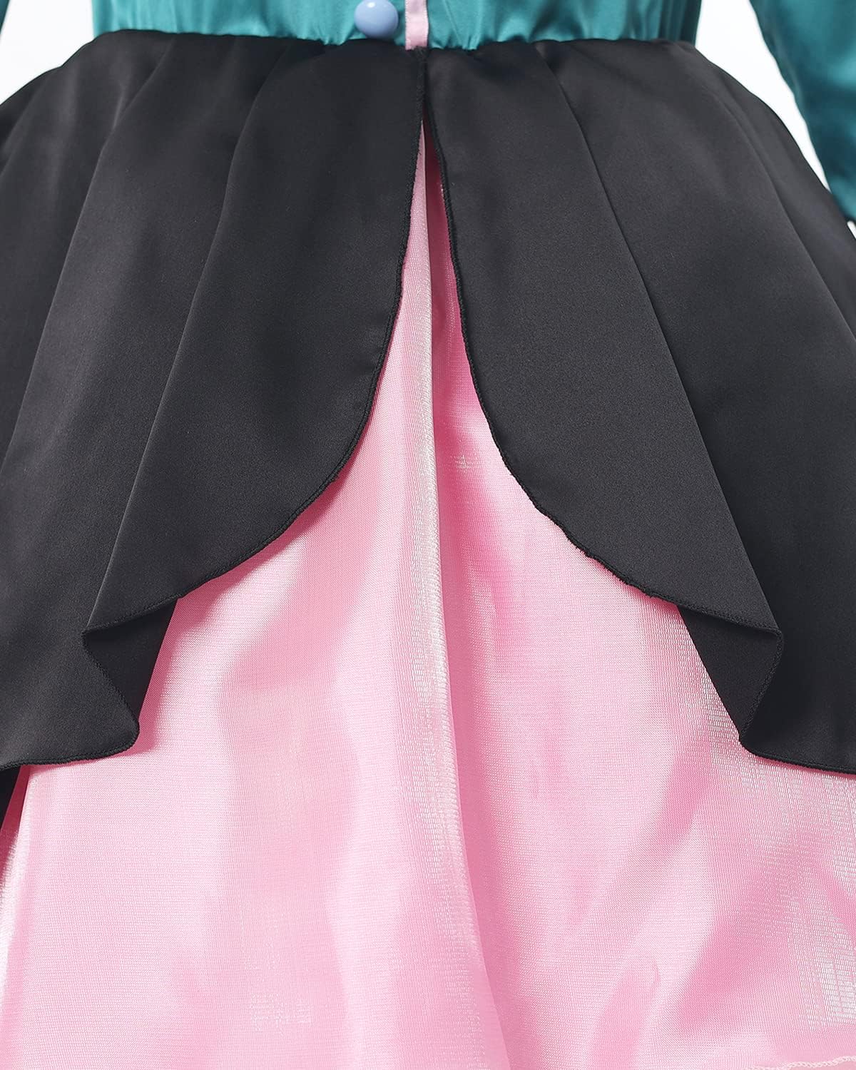 Nuoqi Girls Mad Hatter Costume Mad Hatter Tea Party Costume Halloween Dress with Hat - Image 7