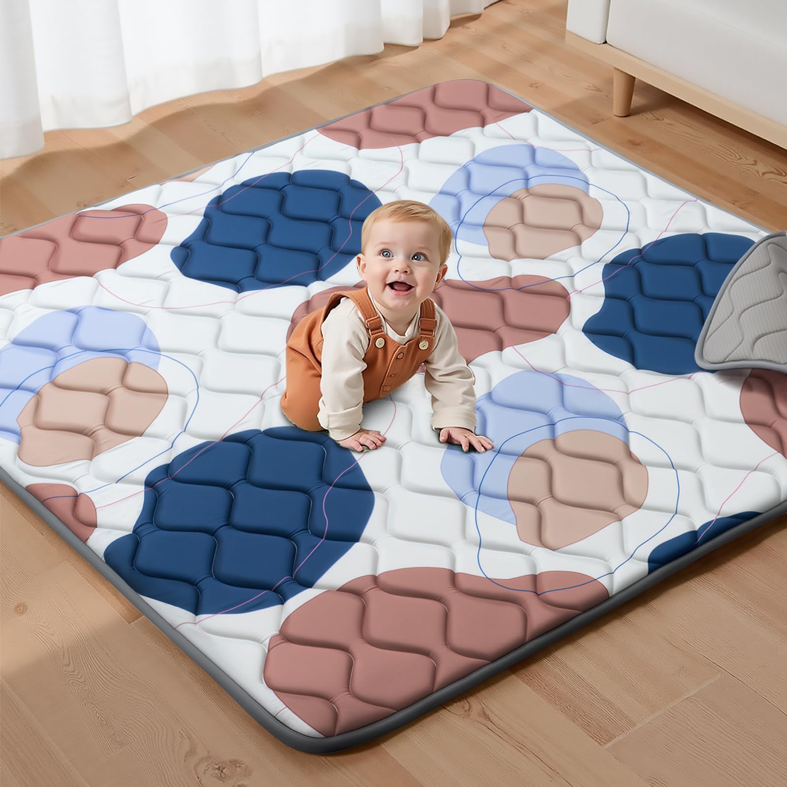 UBRAVOO Baby Play Mats, Crawling Playpen Mat, Thicken Soft Padding Foam Playmatfor Babies and Toddlers Infants