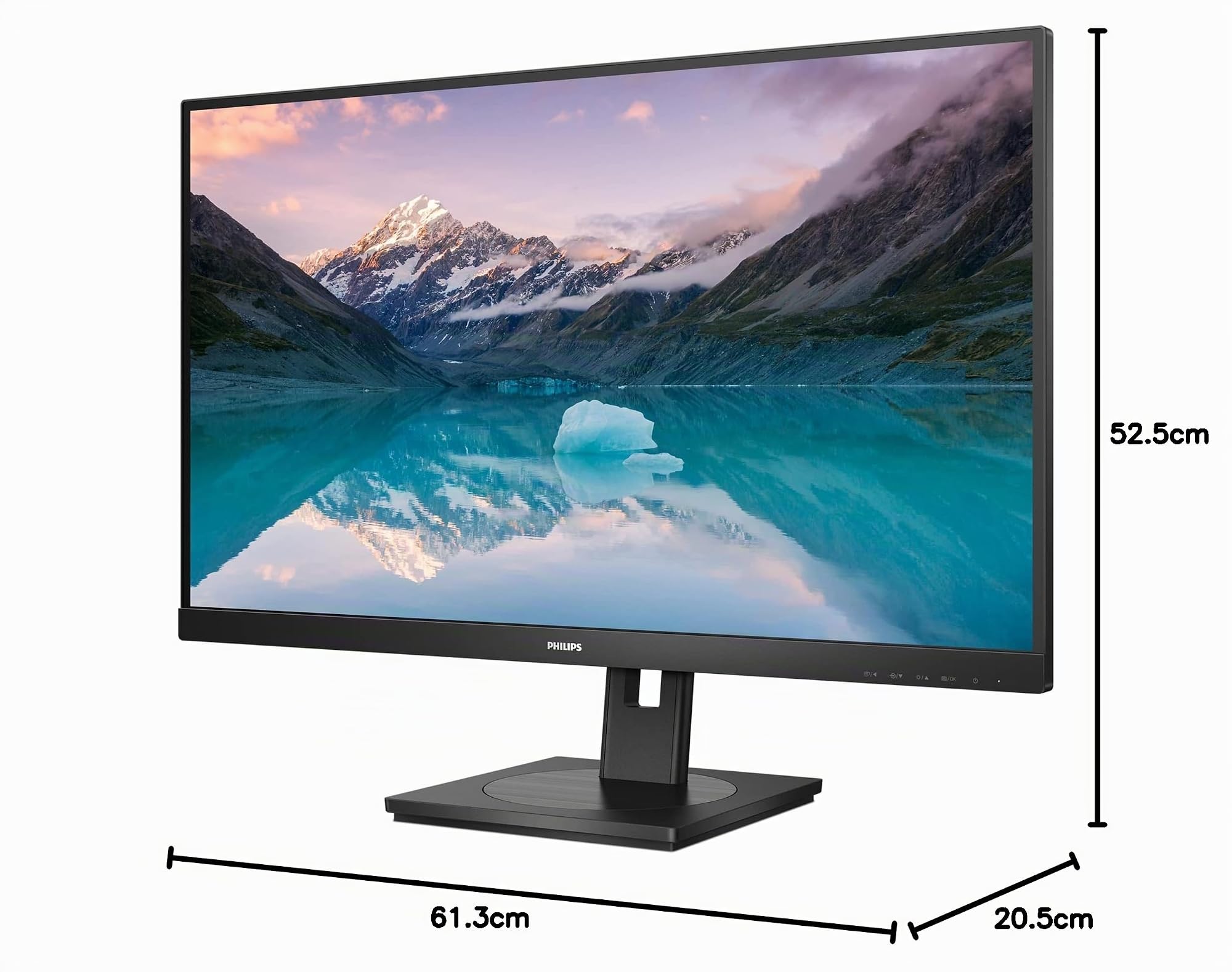 Philips Monitors 275S9JML QHD de 27 Pulgadas, VA, 4 ms, 75 Hz, Regulable en Altura, Altavoces, concentrador USB, sin parpadeos, Modo LowBlue (2560 x 1440, 300 CD/m², HDMI 1.4 /DP 1.2 /USB 3.2)