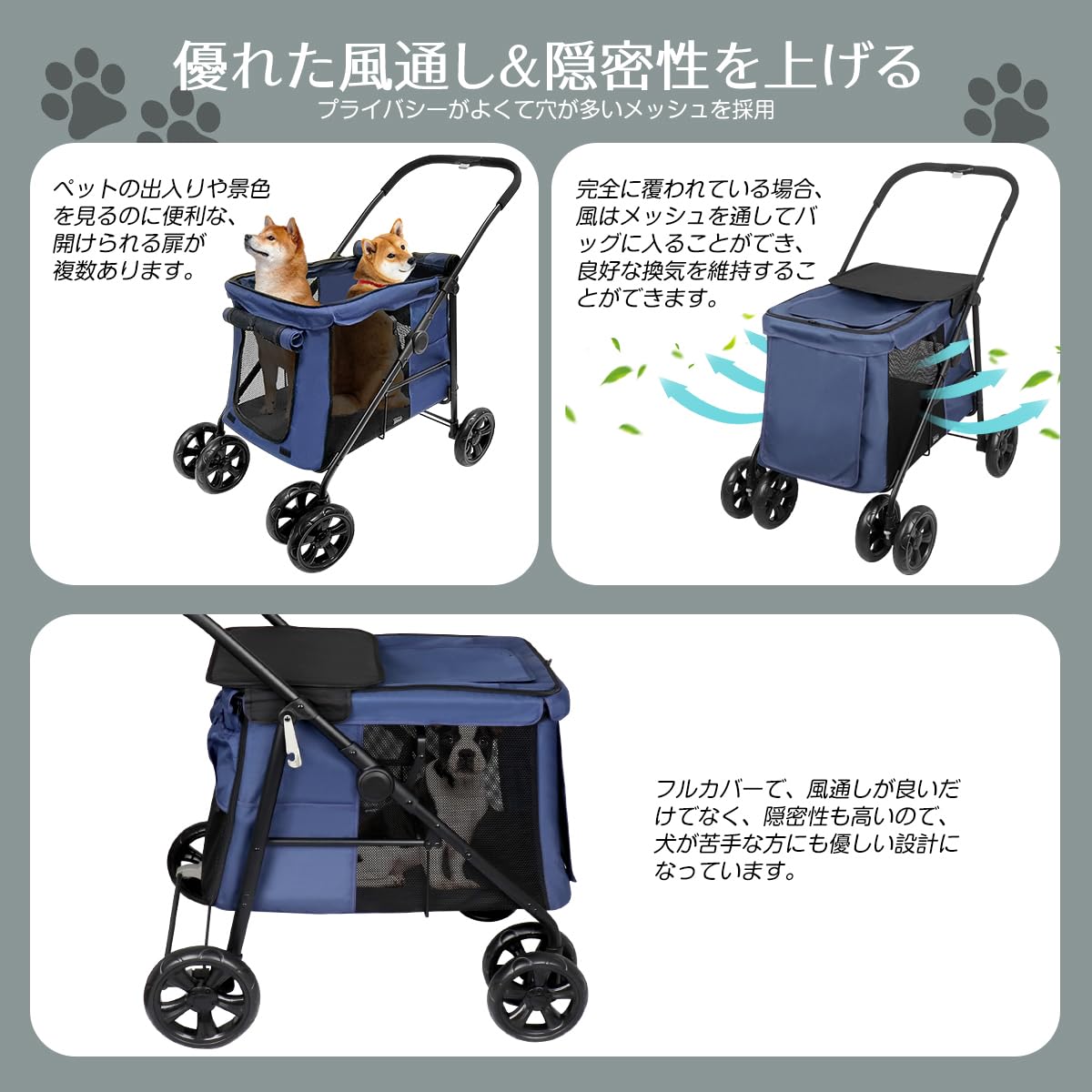 Amazon.co.jp: Fulgutonit ペットカート 中型犬 ペットバギー 分離型