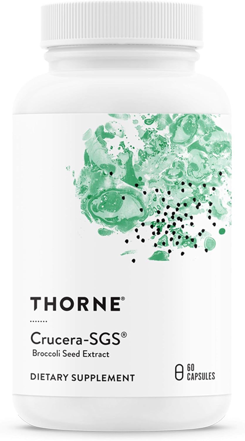 THORNE Crucera-SGS - Broccoli Seed Extract for Antioxidant Support - Sulforaphane Glucosinolate SGS - 60 Capsules