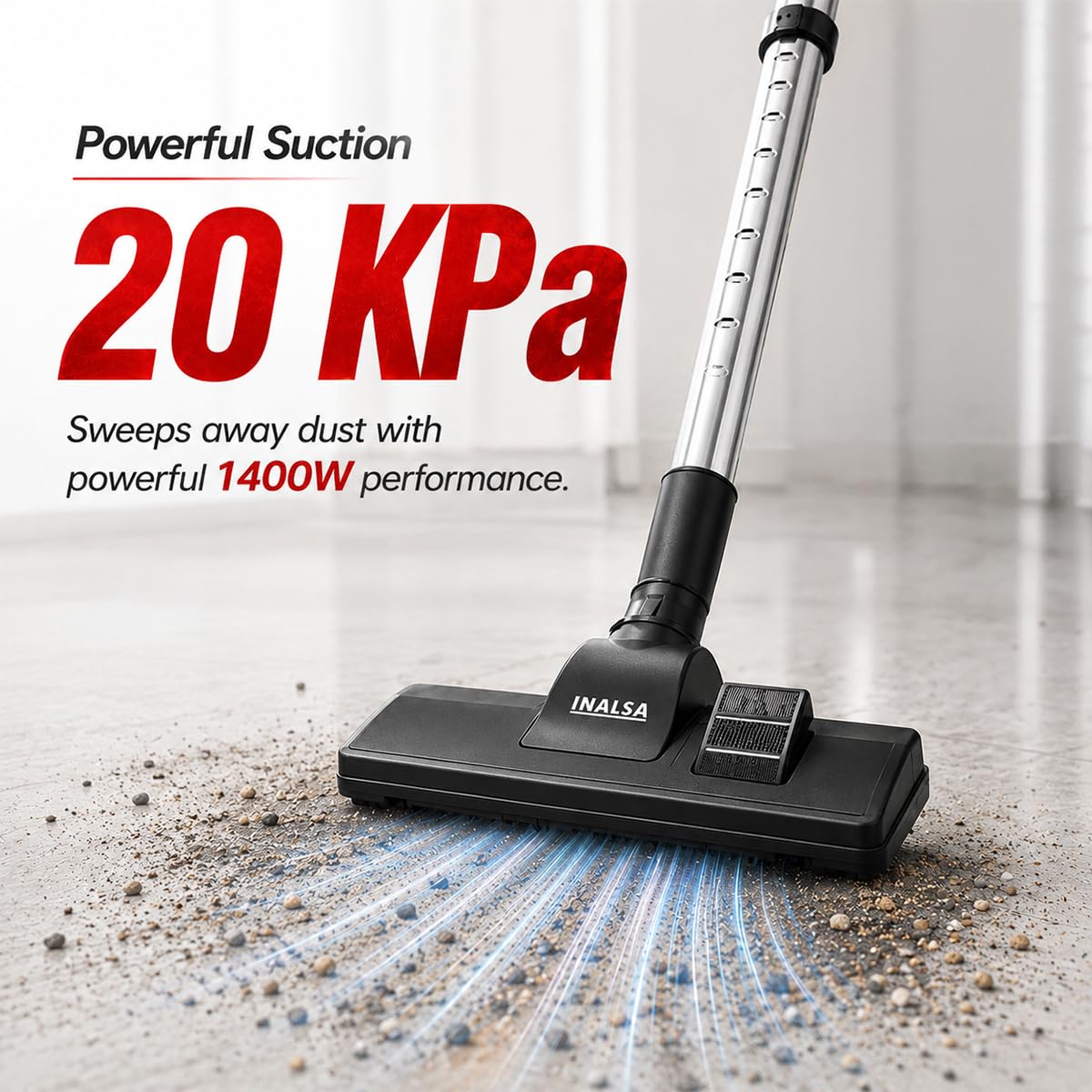 Inalsa Wet & Dry Vacuum - 20L, Powerful Cleaning -2 Inalsa Wet & Dry Vacuum - 20L, Powerful Cleaning -2