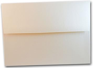 Metallic Quartz Off-White A7 Invitation Envelopes - 25 Pk