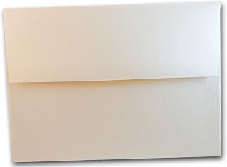 Premium Shimmery Metallic A-6 Square Flap Envelopes - 25 Pack - Great for Announcements, Greeting Cards, Post Cards, Invitations, Thank You's, Details, Showers, Parties, Events, Etc. (Quartz)