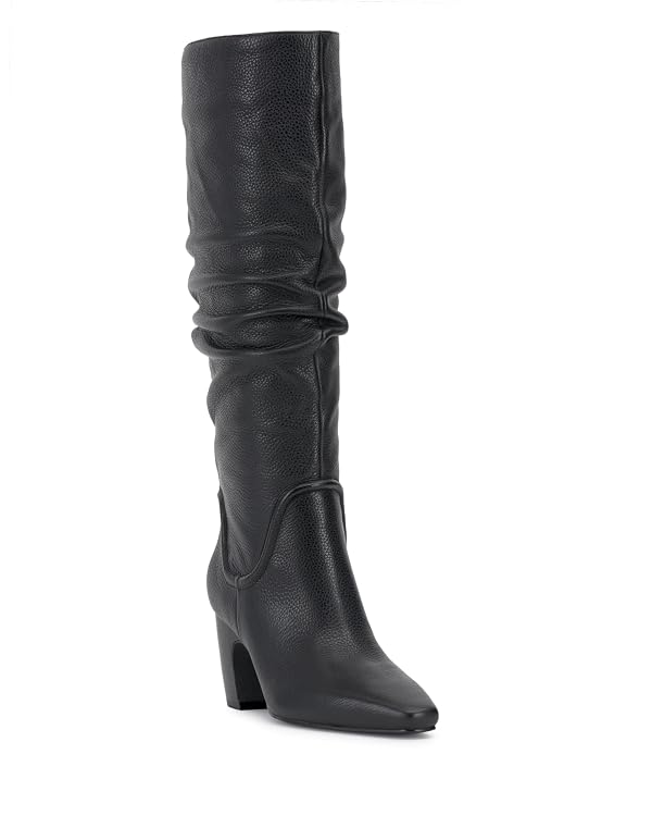Vince Camuto Women's Chelsey Short Boot, Black/Soft Grain Nappa Leather, Size 8.5 by Vince Camuto - Image 3
