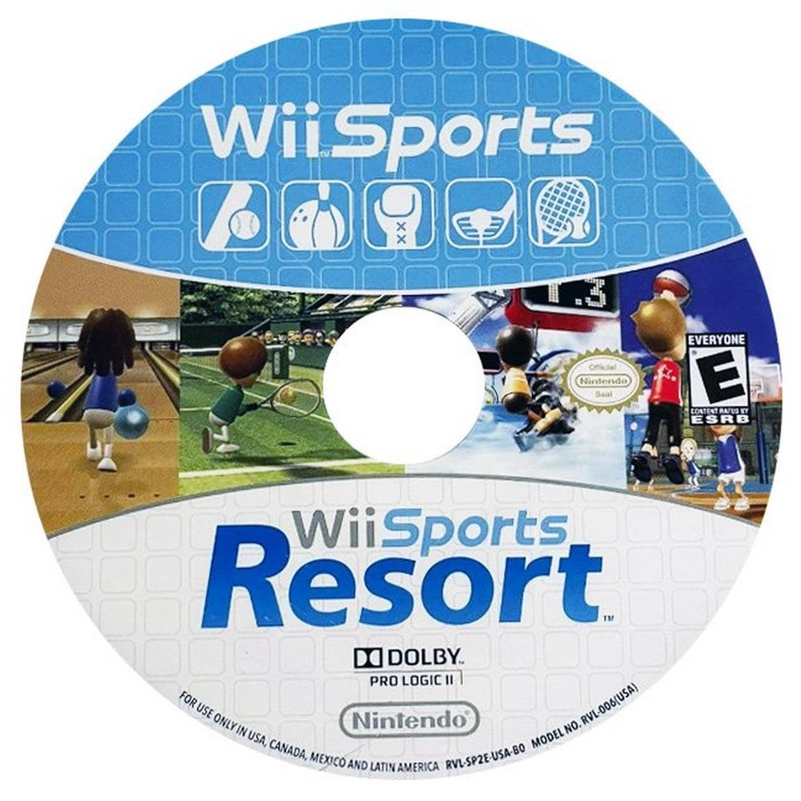 Nintendo Wii Sports / Wii Sports Resort - 2 Games on 1 Disc Bundle Version (Renewed)