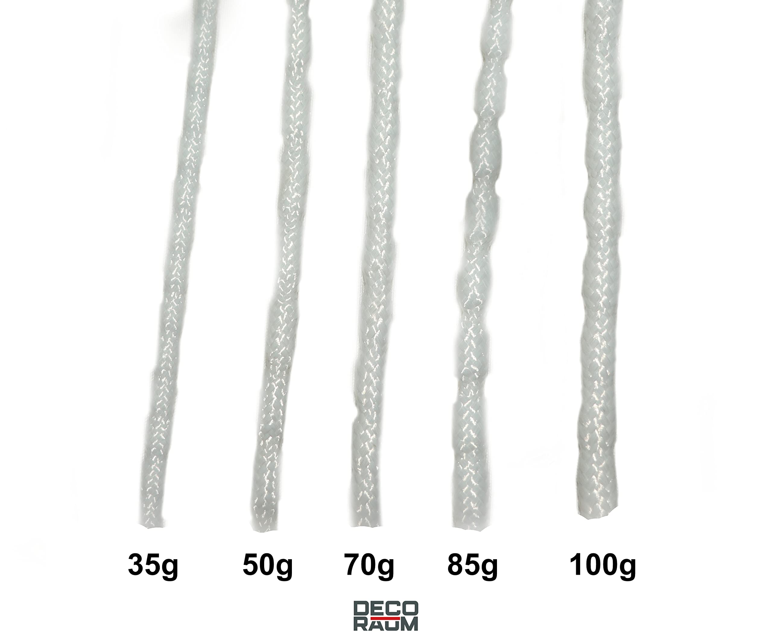 deco-raum 15m Bleiband für Gardinen in Fachhandelsqualität 150g weiß Gardinenbleiband, Vorhänge, Stoffe, Beschwerung