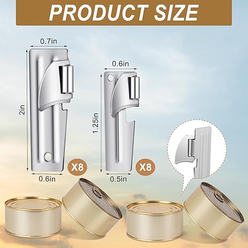 Miniatura 2 de Honeydak Abrelatas militares P-38 y P-51 de acero inoxidable para campamento, portátil, para supervivencia, para viajes, cocina, hombres y mujeres,