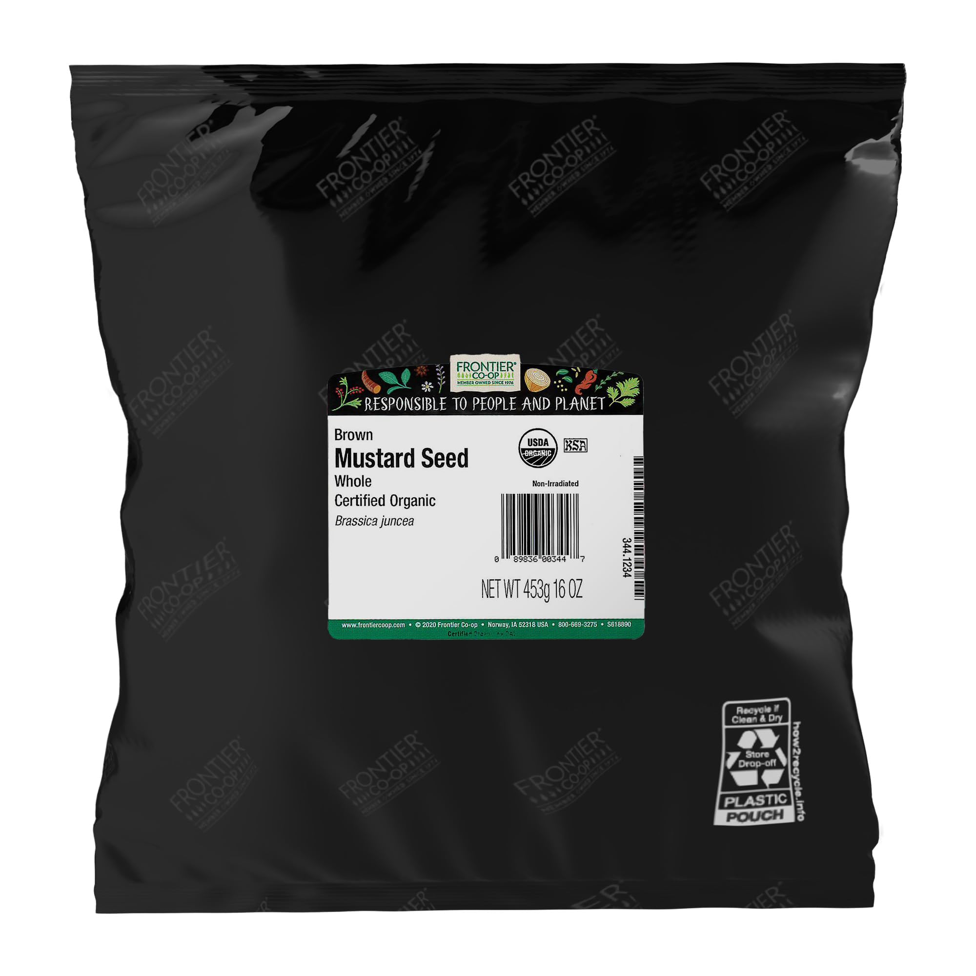 Frontier Bulk Whole Certified Organic Mustard Seed Brown 1 lb product thumbnail 2