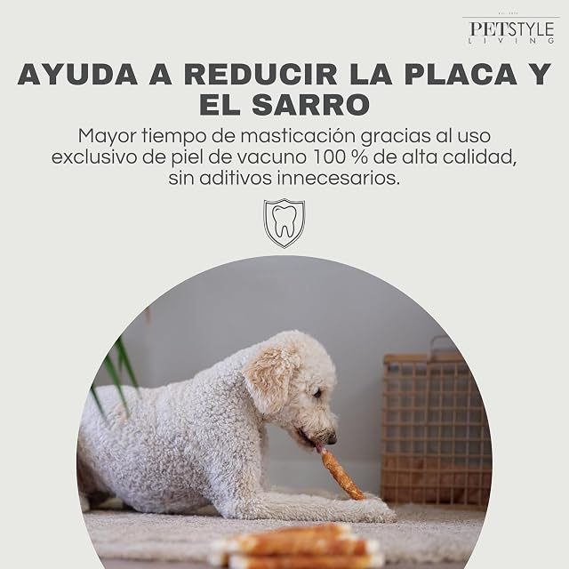 Foto 4 de 8 de Petstyle Living Palitos de Masticar con Pato - Snacks para Perros - 20 cm - Pack 20 Unidades