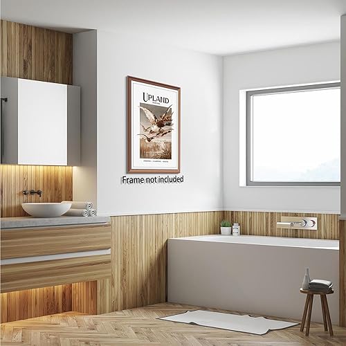 Miniatura 5 de Retro Mallard Print Gift for Hunter Hunting Art Poster Cabin Wall Decor Bird Artwork Outdoorsy Dad 12x16in Unframed