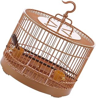 BCOATH 1 Conjunto De Alimentadores De Beija-Flores De Gaiola De Metal Alimentadores De Beija-Flor Decorativos Casas De Pássaros Porta-Pássaros Gaiolas Transportadoras De Pássaros Gaiolas