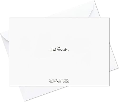 Miniatura 6 de Hallmark Paquete de 24 tarjetas en blanco surtidas, papel de aluminio rosa y dorado moderno