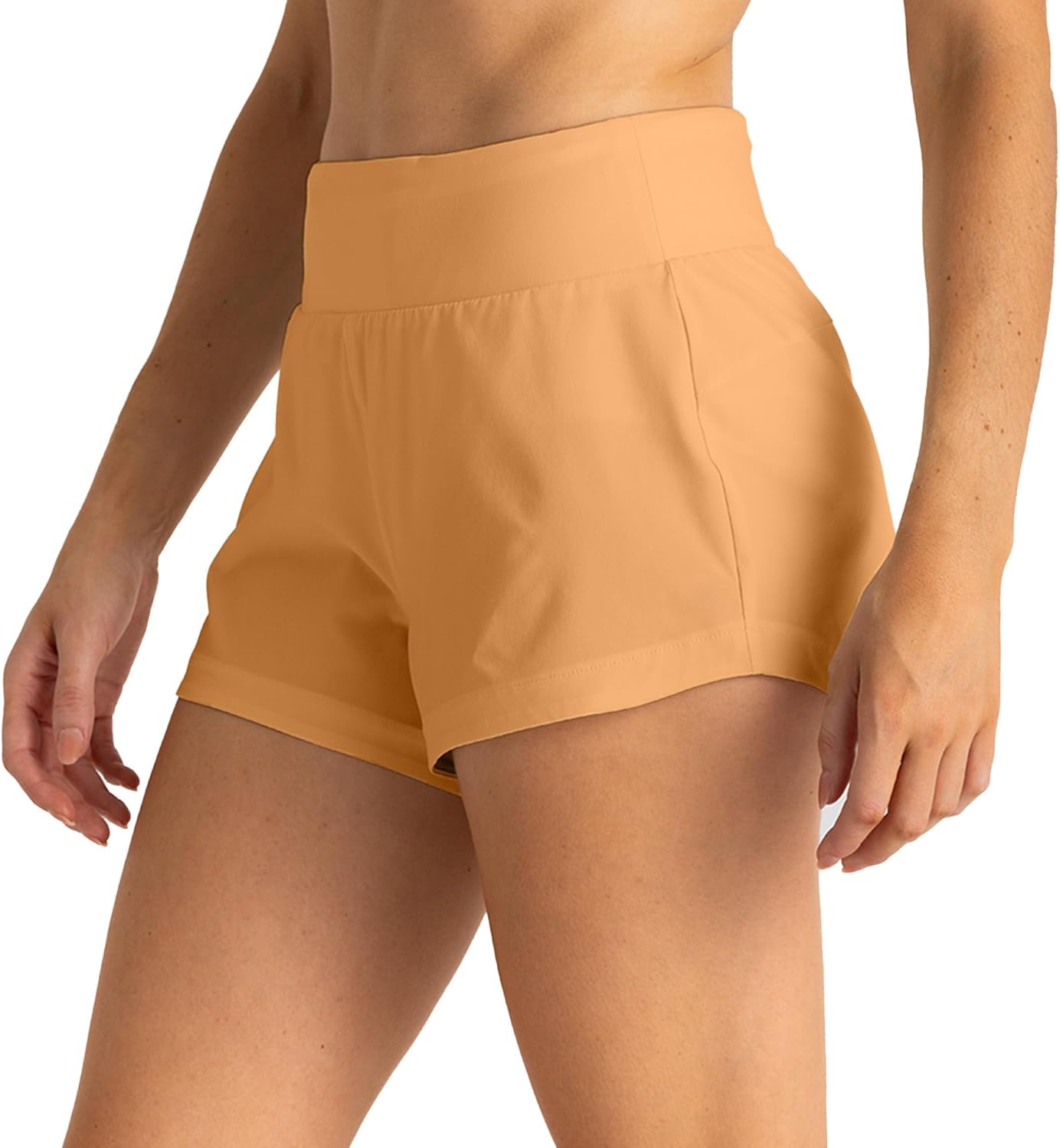 Free Fly Women's Lined Active Breeze Short - Odor Control, Sun Protection UPF 50+ Womens Exercise Shorts - 3" Inseam