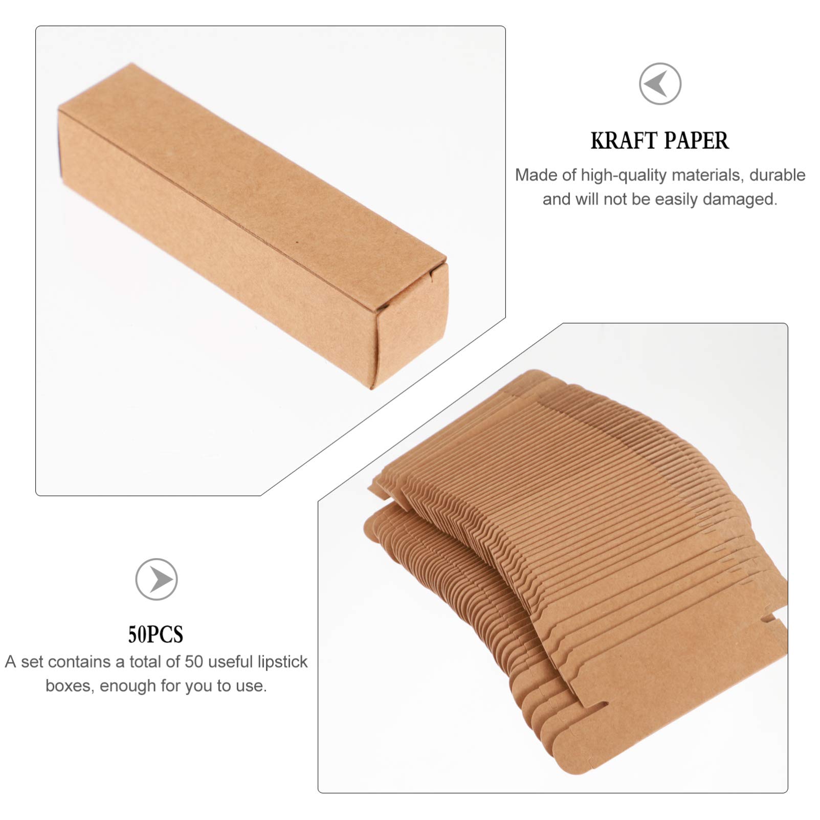 100 Stück Kraftpapier-Lippenbalsam-Behälter 2,5x8,5 Cm – DIY-Verpackung Für Kosmetik, Lippenstift & ätherische Öle
