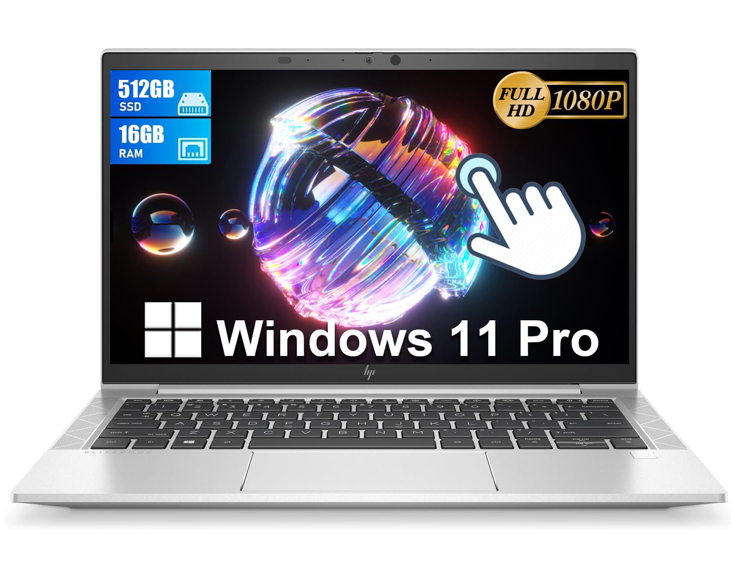 美品 HP 830G8 i7 512GB 16GB 13インチ FHD 軽量 HP Elitebook 830 G8 Touchscreen Business Laptop, 13.3