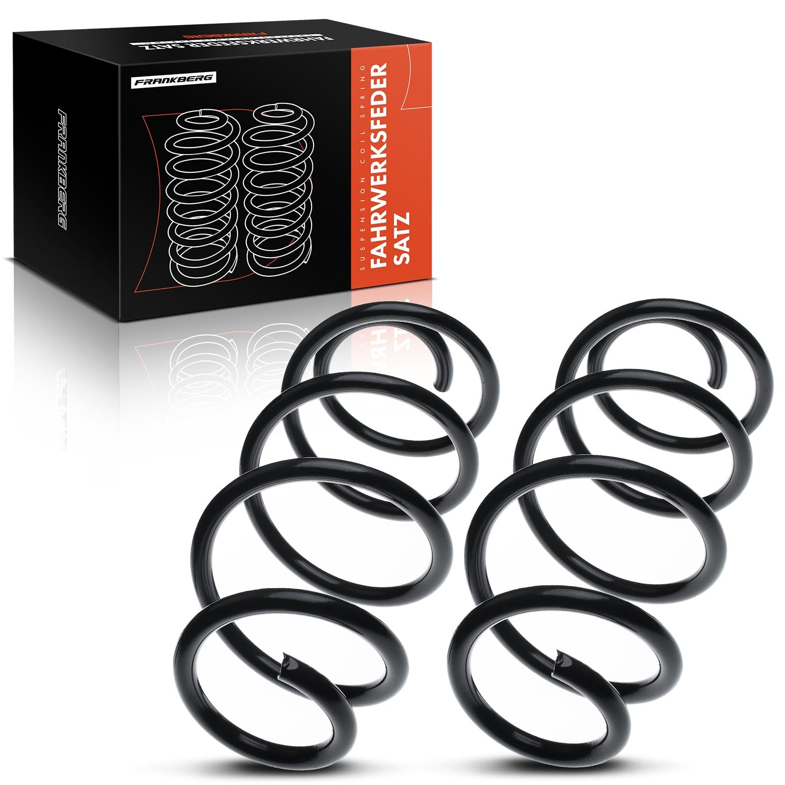 Frankberg 2x Coil Spring Front axle Compatible with R.a.n.g.e R.o.v.e.r Evoque L538 2.0L 2.2L SUV 2011-2021 Replace# LR024490