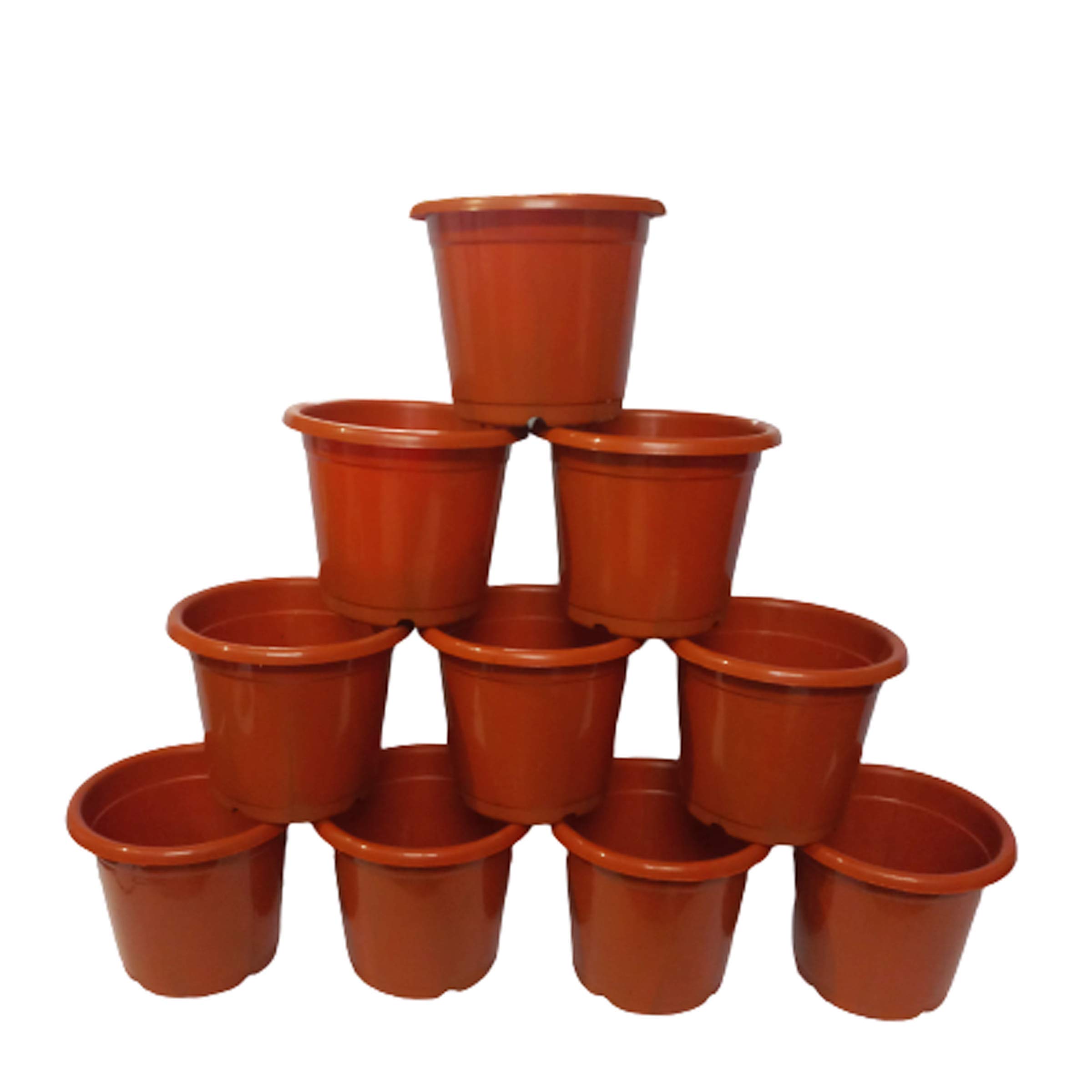 AGRO ALIVE Plastic Round Pot- 5.5 inch Diameter and 5 inch Height,(Black or Brown) Colour Pack of 10 (B08KTHD9VS) Amazon Price History, Amazon Price Tracker