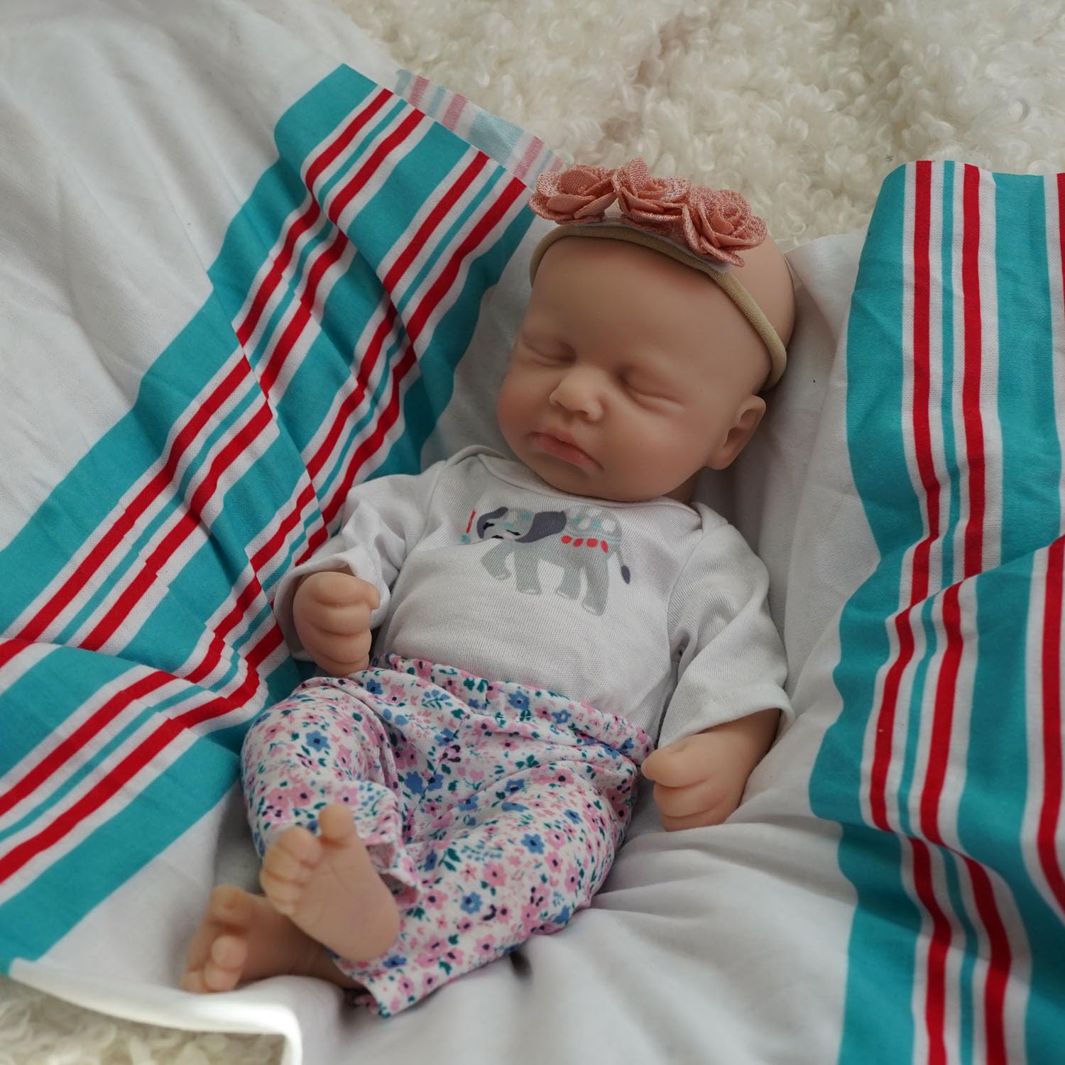MYREBABY Reborn Lalki niemowlęce dla dziewczynek, 30 cm, w pełni silikonowe, dla noworodków, prawdziwe lalki, z ubraniami i akcesoriami do karmienia, zestaw dla dzieci od 3 lat