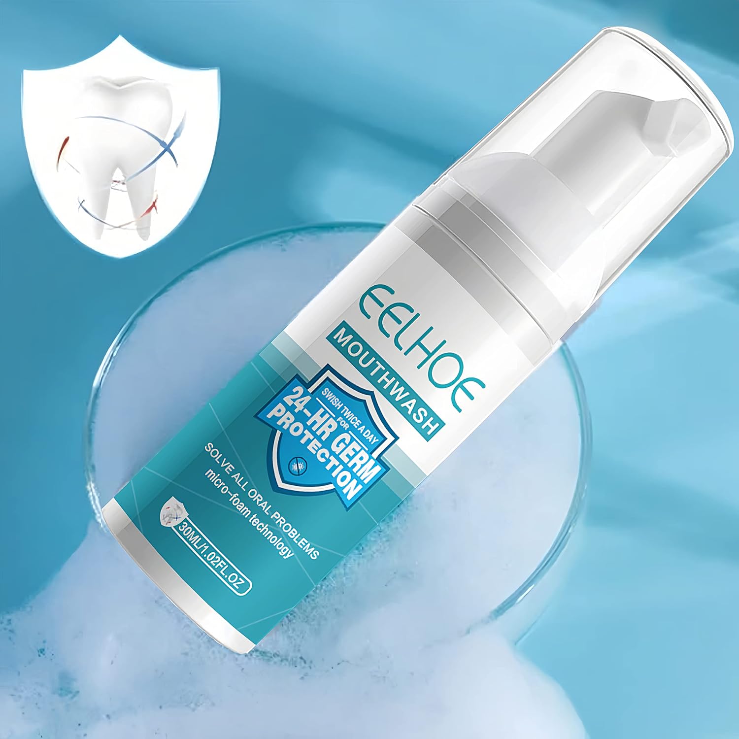 Buy EELHOE Mouthwash, Tooth Cleaning Foam Mousse, Pressing Cleaning