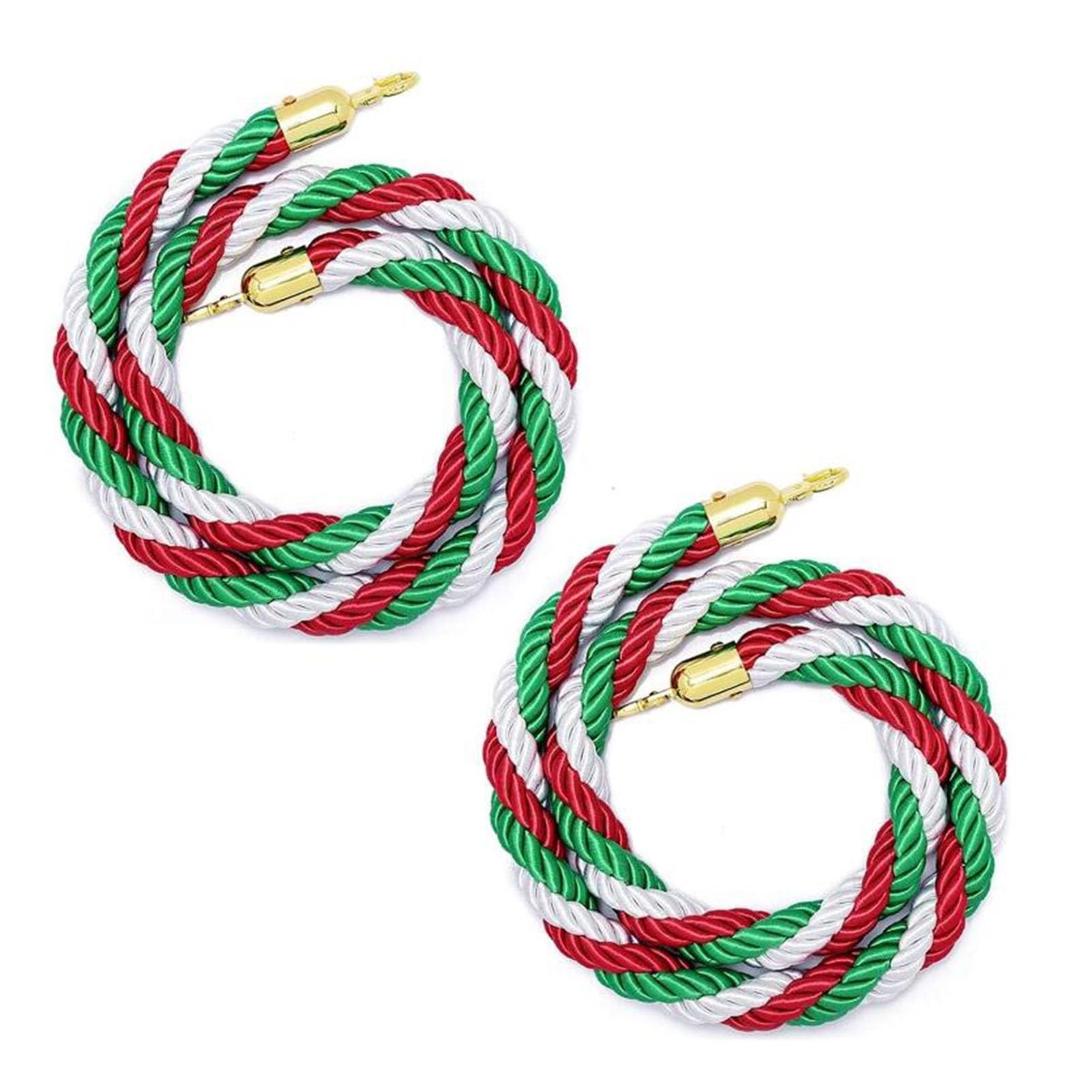 Corda di Chiusura Corda barriera con Ganci a Scatto placcati Oro, Corda di Coda Barriera di Coda for Grandi inaugurazioni, fiere automobilistiche(B-2PCS,60cm/23.6 in)