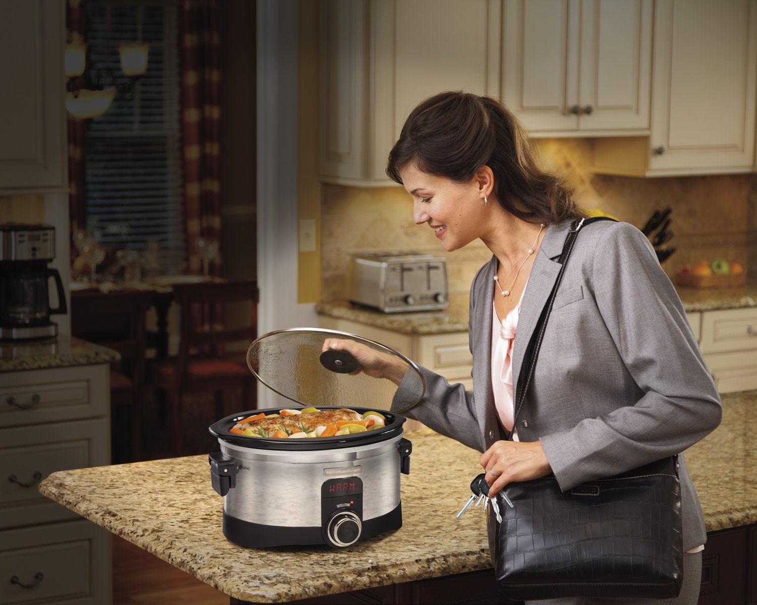 Hamilton Beach 33564 Intellitime Slow Cooker Quart Desertcart