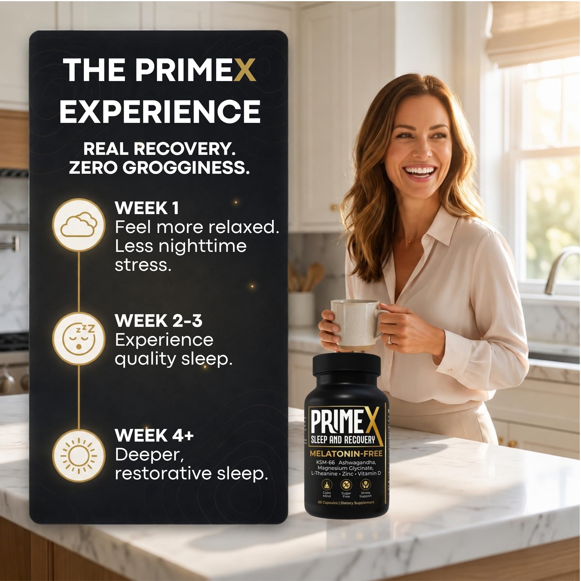 Melatonin Free Sleep Aid, Ashwagandha & Magnesium — Amazon image 6