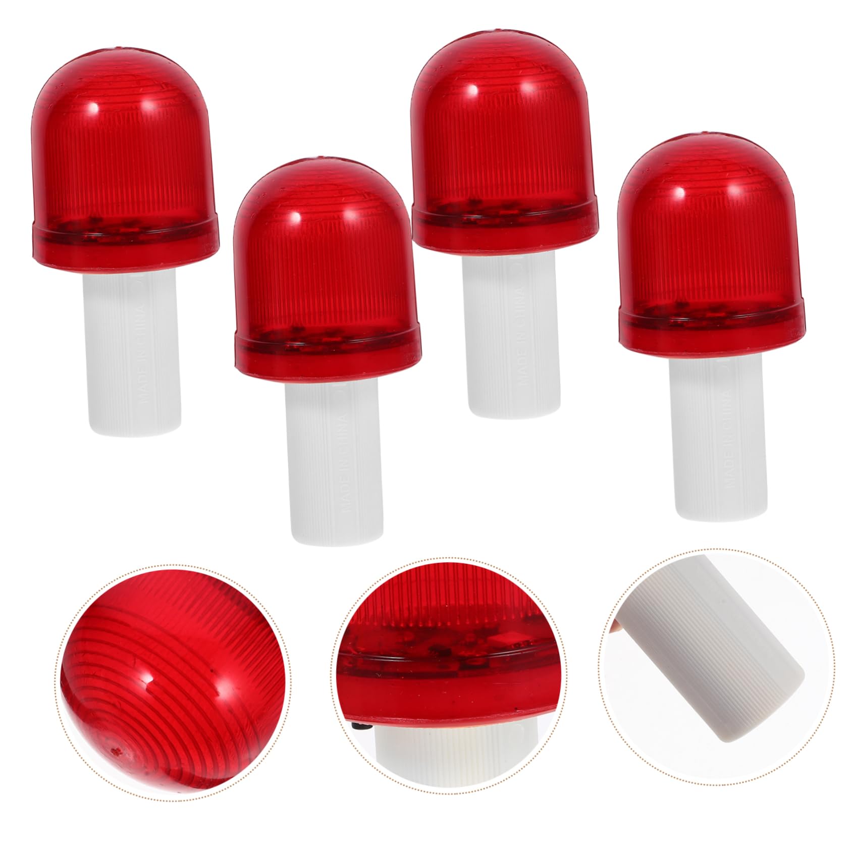 ABOOFAN 20piezas Luces De Advertencia Led Para Conos De Tráfico Intermitentes Resistentes La Intemperie Para Emergencias y Señalización Estacionamientos