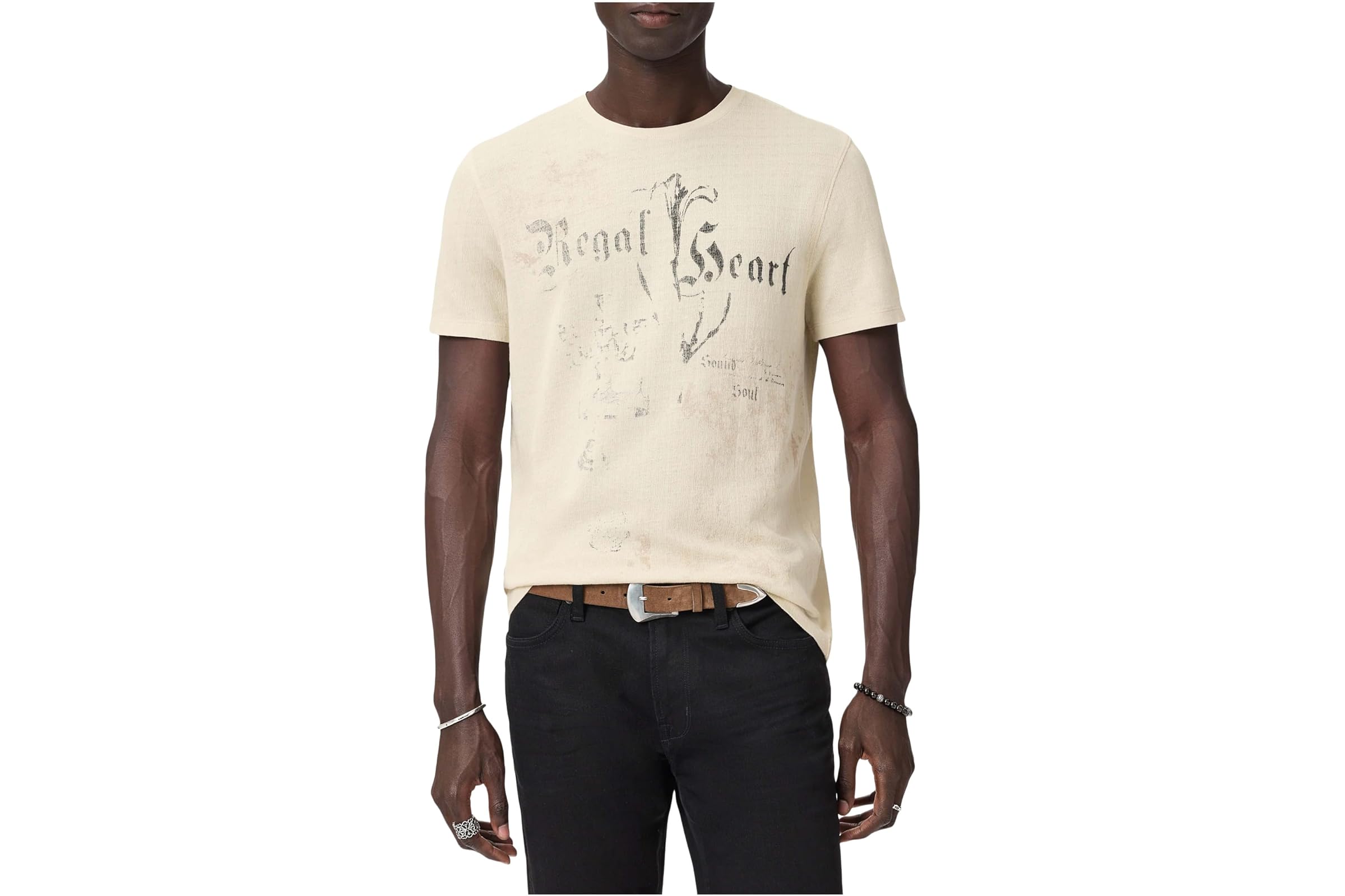 Мужская рубашка John Varvatos Regal Heart Tee KG7191R25