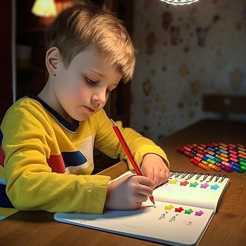 Miniatura 5 de Sontanbao 1260 calcomanías de estrella dorada para recompensas infantiles, 36 diseños de calcomanías de estrellas de aluminio, calcomanías de