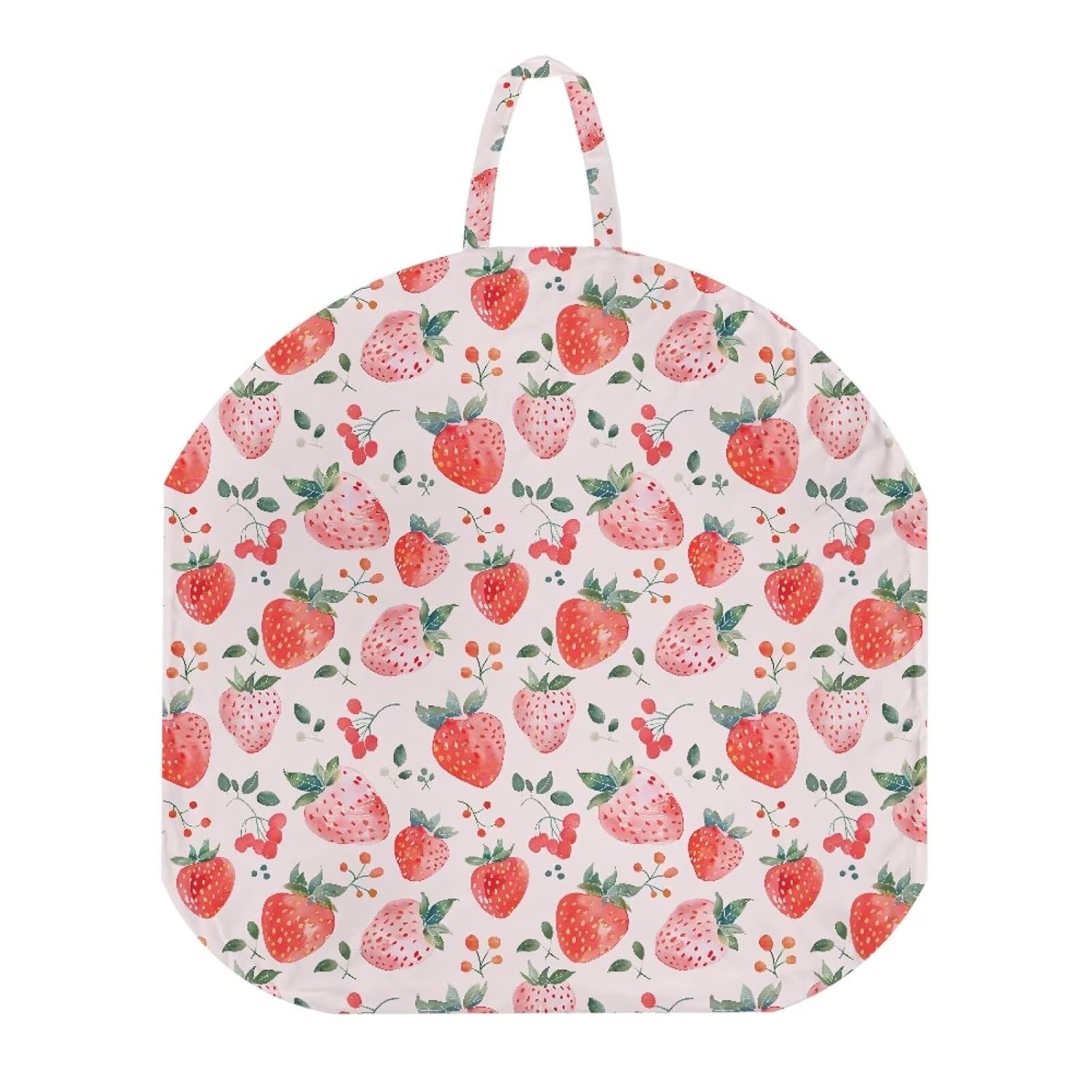 2 Pack Cute Strawberry Fruit Newborn Lounger Cover Neutral, Removable Washable Soft Slipcover for Infant Lounger Pillow for Home Travel for Baby Playing Sleeping