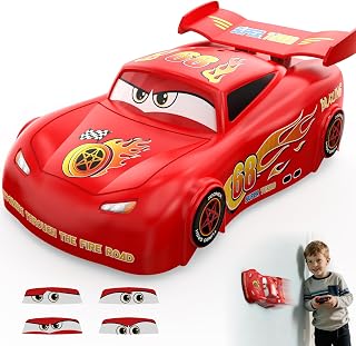 Wall Climbing RC Car Toy with Expression Stickers, 360° Rotating Remote Control Stunt Car, Rechargeable Toy Car for Kids Boys Girls Ages 3-12 Indoor Gift