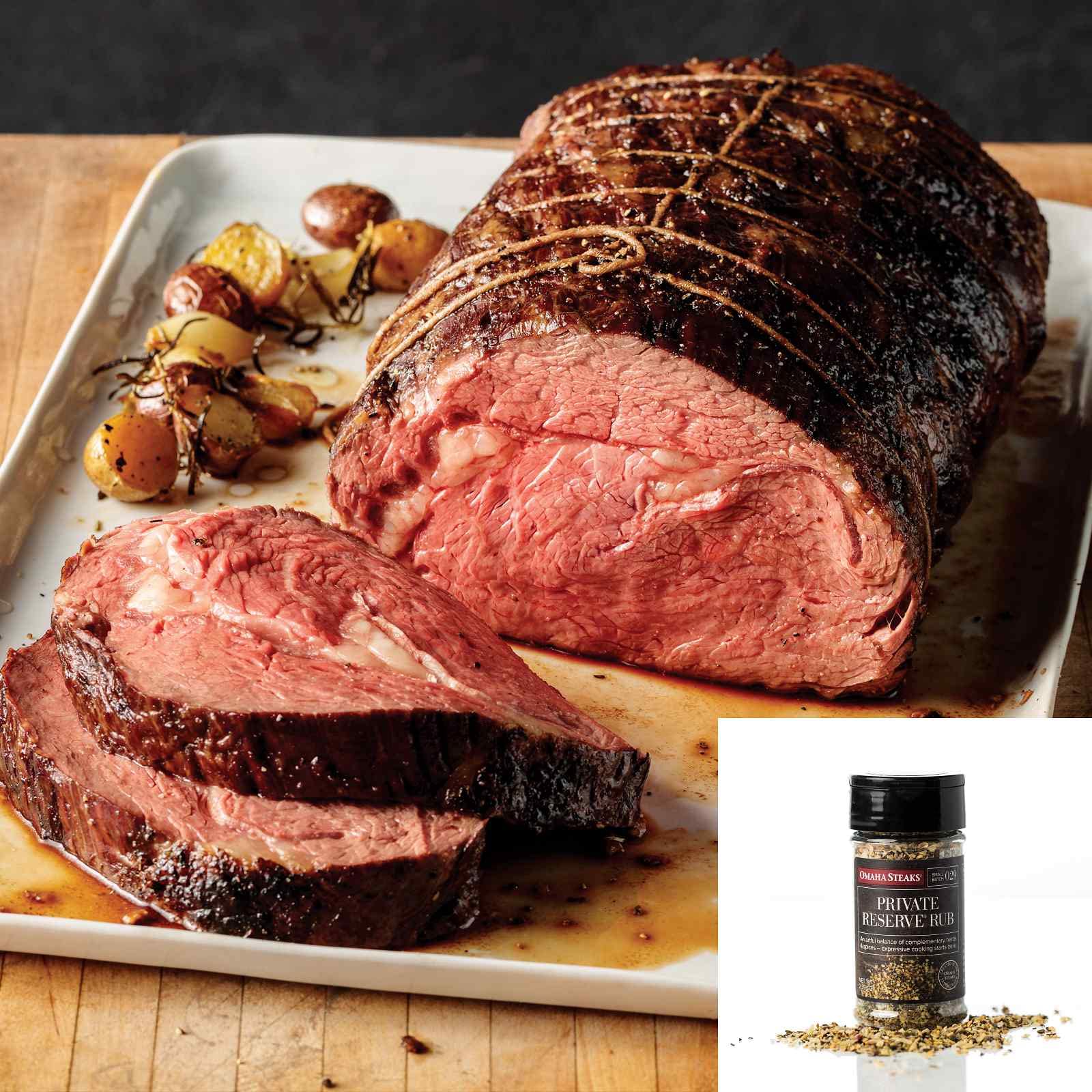 Buy Omaha Steaks 4 lb. Boneless Prime Rib Roast + Seasoning (Boneless