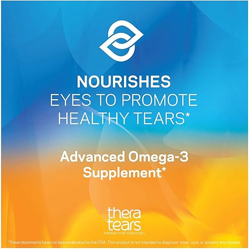 Miniatura 3 de TheraTears Omega 3 Supplement, 1200mg, 90 ct (Pack of 1) & Dry Eye Therapy Lubricating Eye Drops for Dry Eyes, Preservative Free Eye Drops, 30
