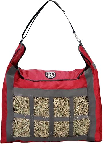 Miniatura 7 de Harrison Howard Bolsas de heno de caballos de alimentación lenta y duradera de alta calidad, tela Oxford, bolsa de alimentación de caballos de gran